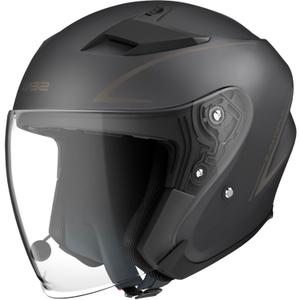 Atvērtā moto ķivere SENA Outstar S melna matēta