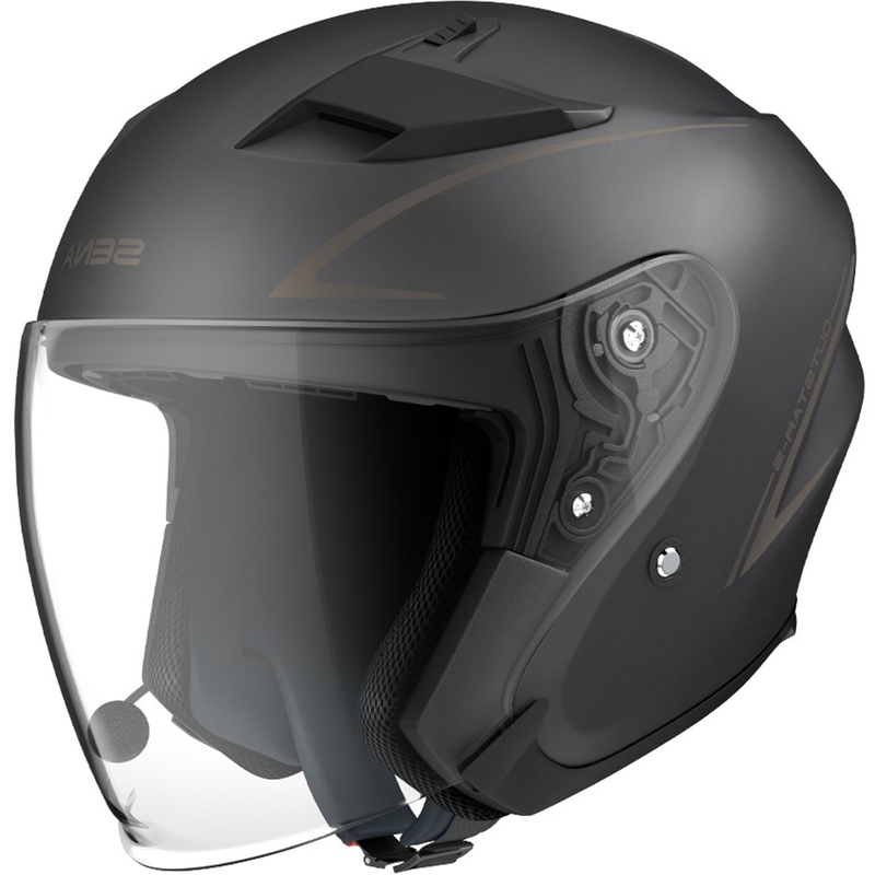 Atvērtā moto ķivere SENA Outstar S melna matēta