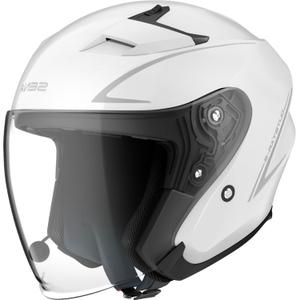 Atvērtā motociklu ķivere SENA Outstar S spīdīga balta