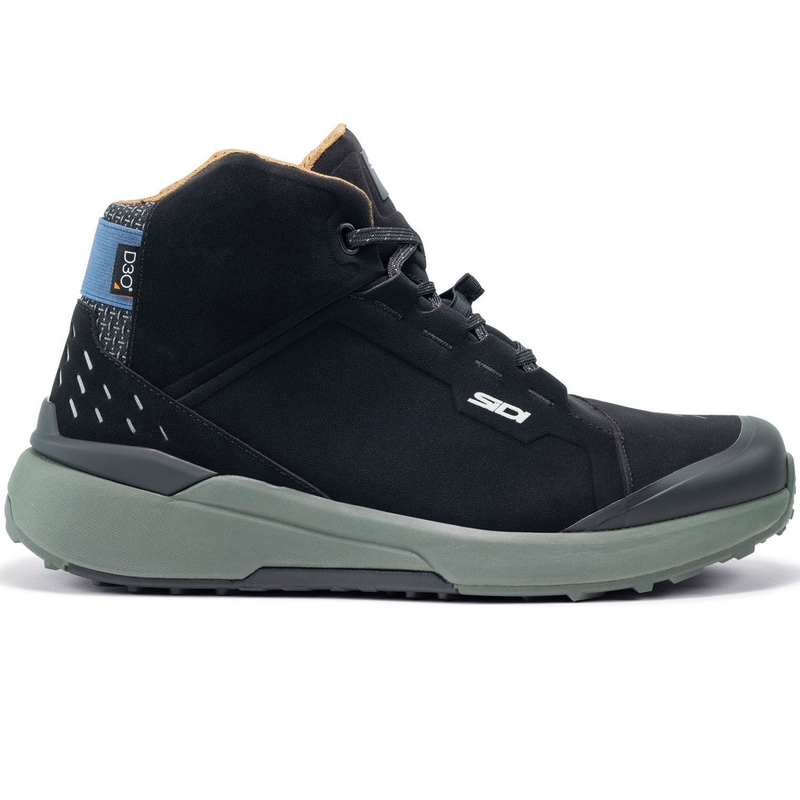 Motocikla zābaki SIDI NUCLEUS Suede WP melni-zaļi