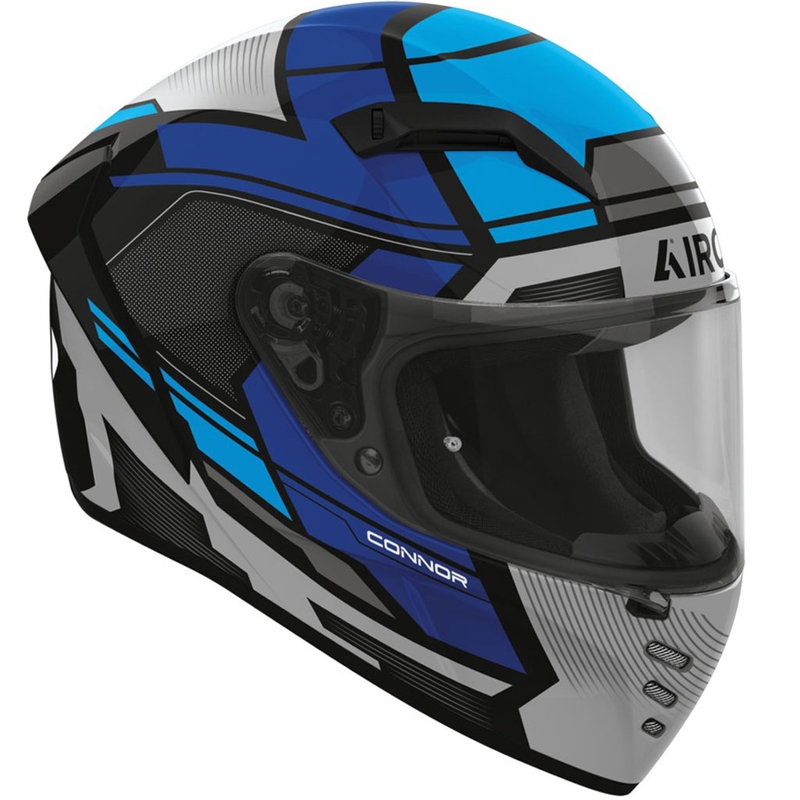 Integrēta motocikla ķivere Airoh CONNOR Ego spīdīgi zila