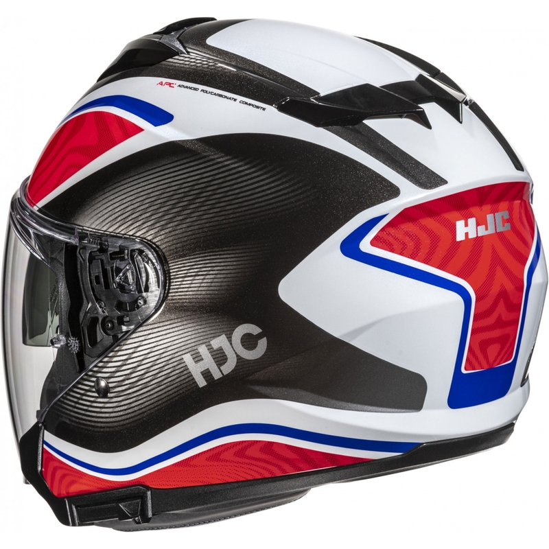 Atvērtā motociklu ķivere HJC i31 Depe MC21 melns-balts-sarkans-zils