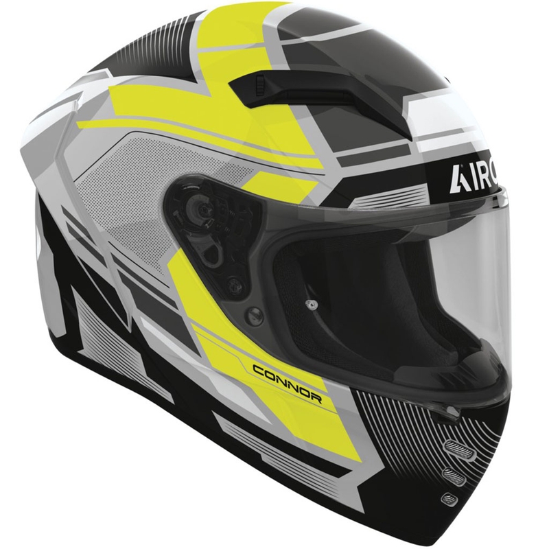Integrālā moto ķivere Airoh CONNOR Ego spīdīga fluo dzeltena