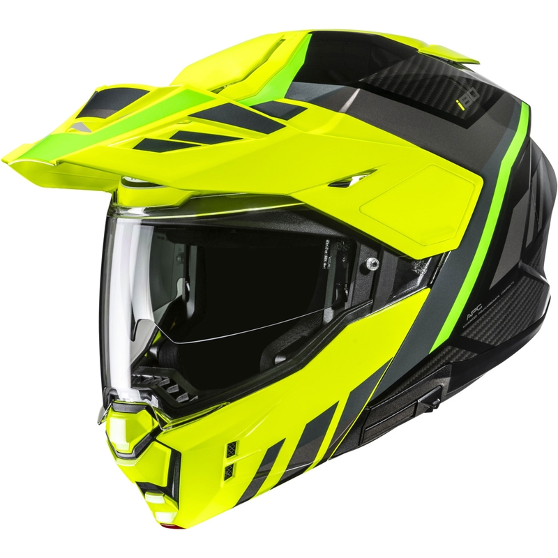 HJC i80 Imes MC3H melna-fluo dzeltena-fluo zaļa atvāžamā motociklu ķivere