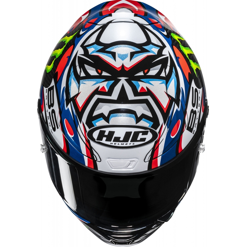 Integrēta motociklu ķivere HJC RPHA 1 V2 CARBON Quartararo Le Mans III MC25 multicolor