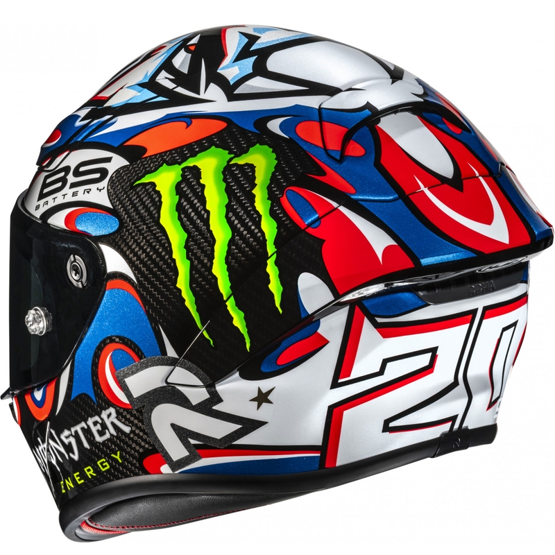 Integrēta motociklu ķivere HJC RPHA 1 V2 CARBON Quartararo Le Mans III MC25 multicolor