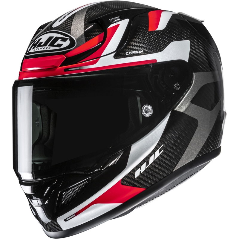 Integrālā motociklista ķivere HJC RPHA 12 CARBON Xentra MC1 melns-baltsarkans