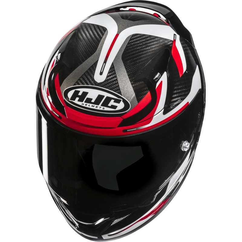 Integrālā motociklista ķivere HJC RPHA 12 CARBON Xentra MC1 melns-baltsarkans