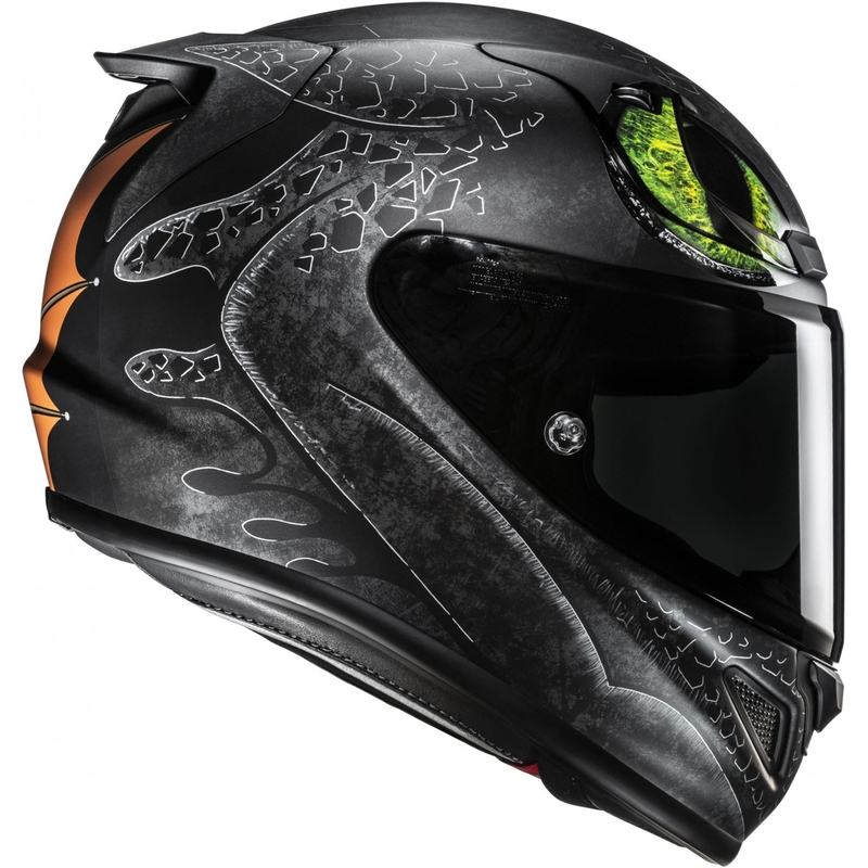 Pilna sejas motocikla ķivere HJC RPHA 12 Toothless II Universal MC4SF melna