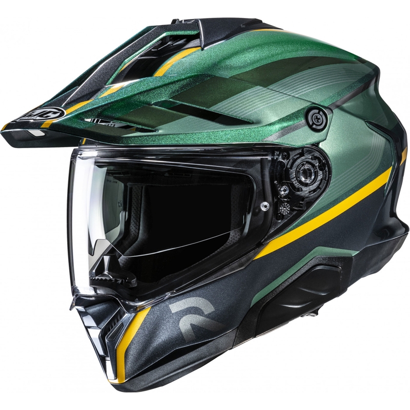 Enduro ķivere motociklam HJC RPHA 60 Arbre MC4 zaļgani melnā-dzeltena