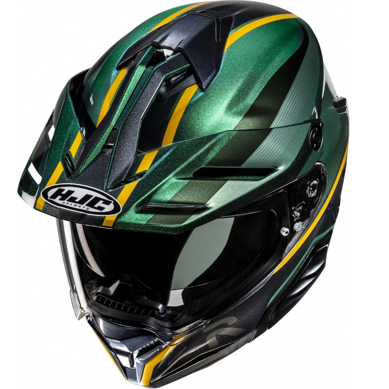 Enduro ķivere motociklam HJC RPHA 60 Arbre MC4 zaļgani melnā-dzeltena