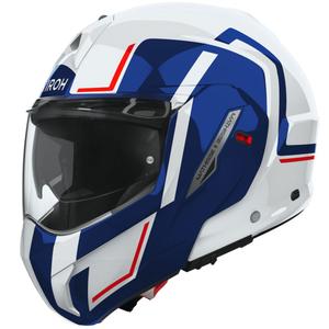 Airoh Mathisse 2 Genius Glossy Blue Red Flip-up motociklu ķivere