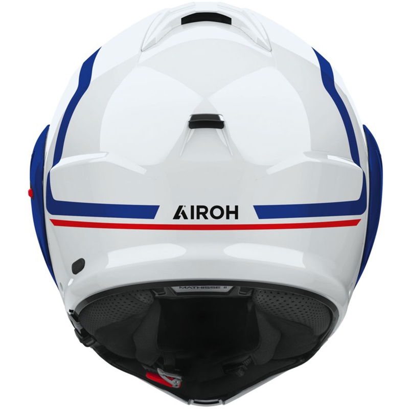 Airoh Mathisse 2 Genius Glossy Blue Red Flip-up motociklu ķivere