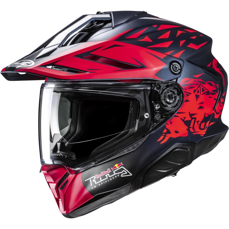 Enduro motociklu ķivere HJC RPHA 60 Spielberg Red Bull Ring MC21SF zili-sarkana