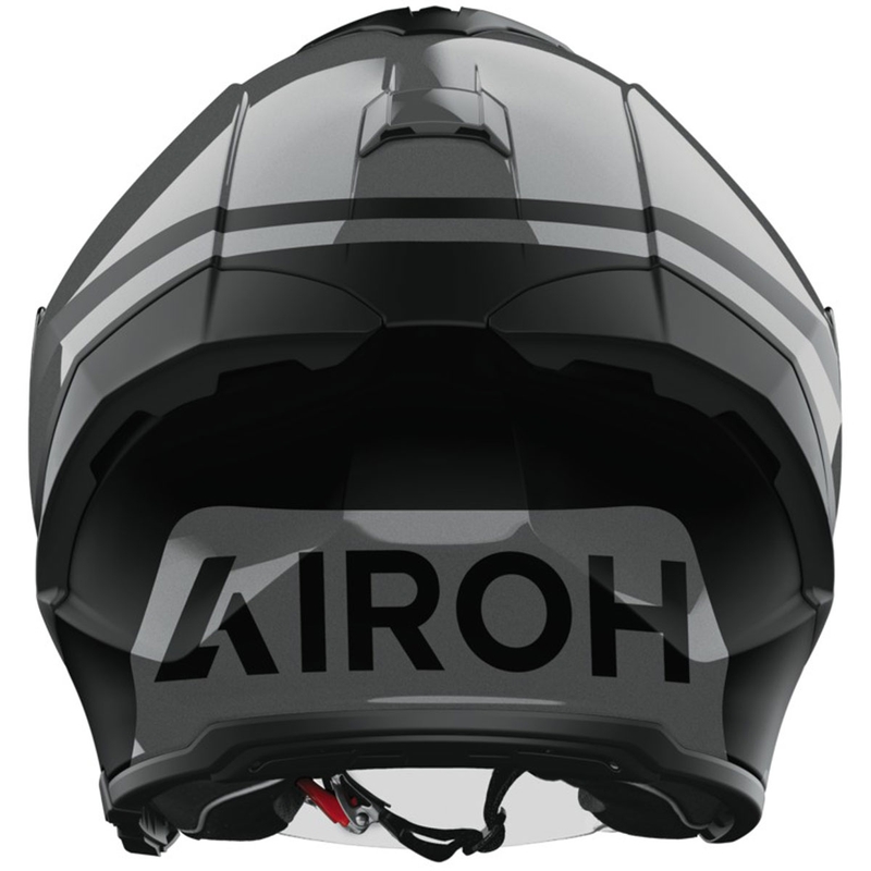 Atvērtā motociklu ķivere Airoh H21 Square matēta, spīdīga, melni pelēka