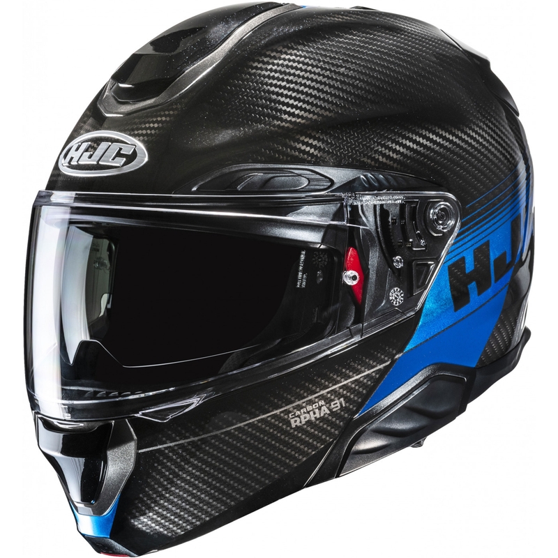 Saliekamā moto ķivere HJC RPHA 91 CARBON Elig MC2 melns-zils