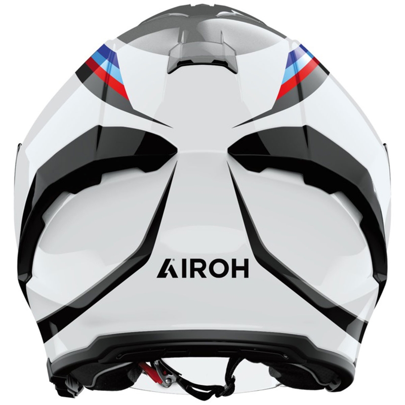 Atvērtā motociklu ķivere Airoh H21 Arrow spīdīgi pelēka un balta