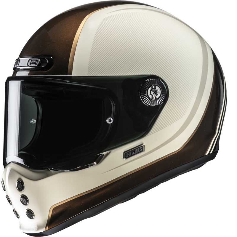 Integrālā motociklistu ķivere HJC V10 Hodu MC9 bēši brūna