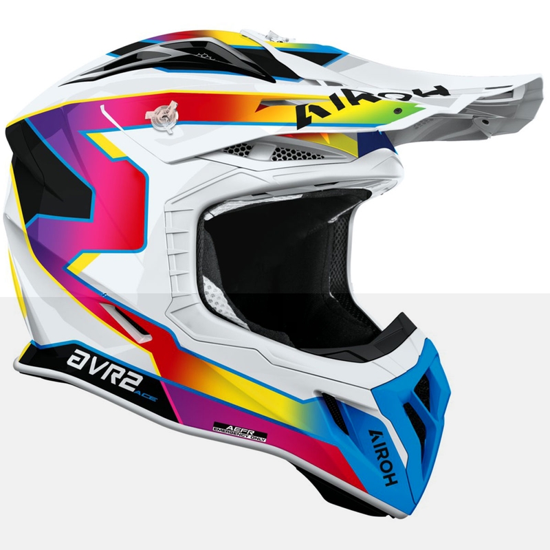 Motokrosa ķivere Airoh Aviator ACE 2 Sunrise spīdīga daudzkrāsaina