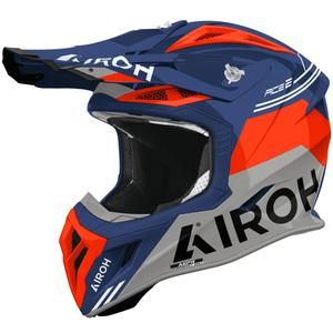 Motokrosa ķivere Airoh Aviator ACE 2 Fury spīdīga zilganzaļgani sarkana
