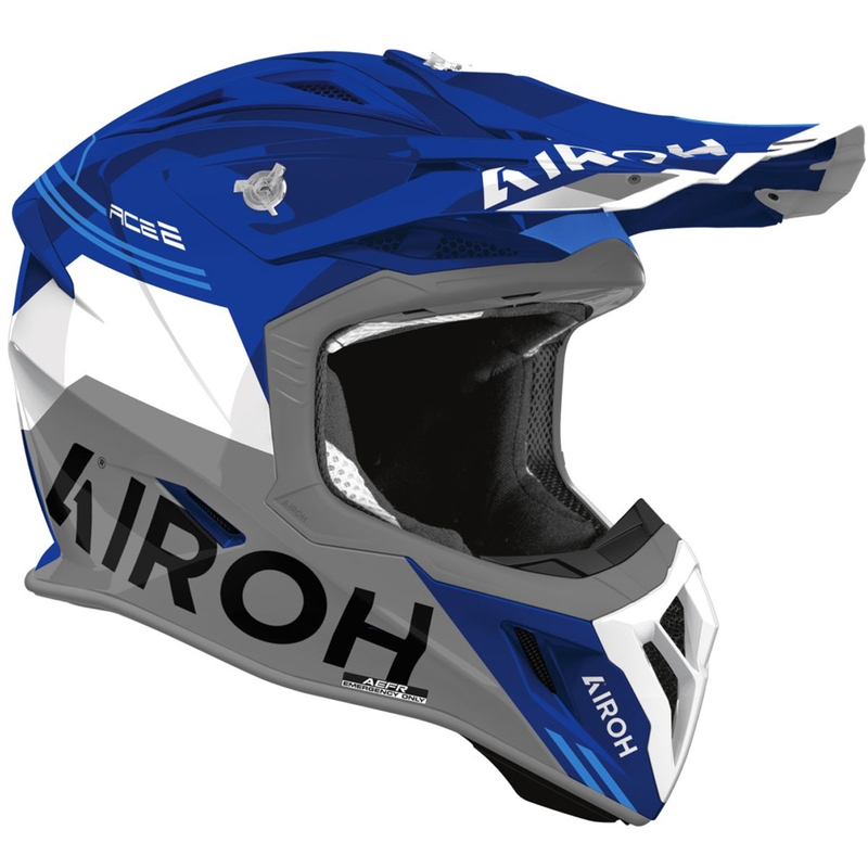Motokrosa ķivere Airoh Aviator ACE 2 Fury spīdīgi zila