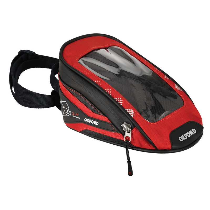 Somiņa motociklam Oxford M1R Micro black-red