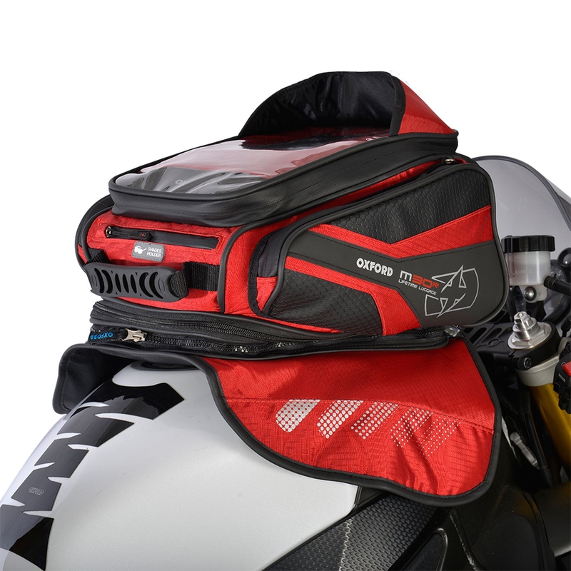 Tankbag na motocykl Oxford M30R černo-červený