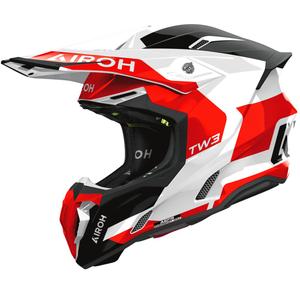 Motokrosa ķivere Airoh Twist 3 Fancy spīdīgi sarkana