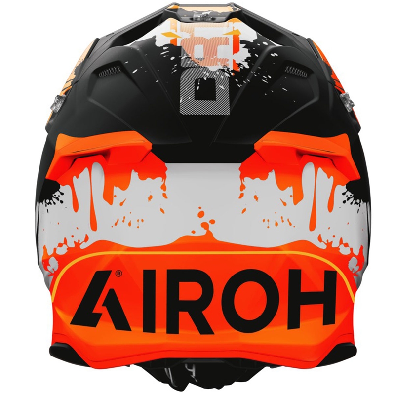 Motokrosa ķivere Airoh Twist 3 Dirt matēta melna-oranža
