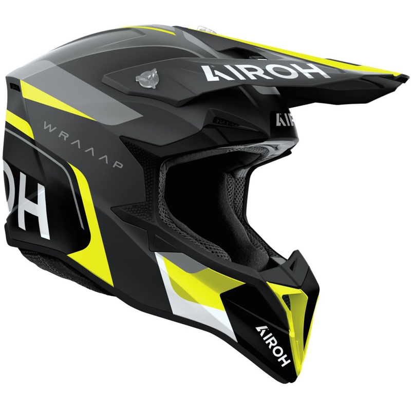 Motokrosa ķivere Airoh Wraaap Conquer matēti dzeltena