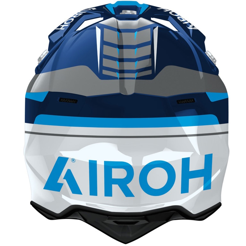Motokrosa ķivere Airoh Wraaap Conquer spīdīgi zila
