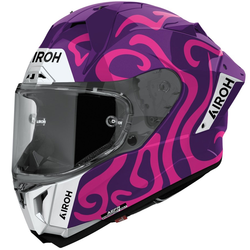 Integrēta motocikla ķivere Airoh GP800 Swain spīdīga violeta
