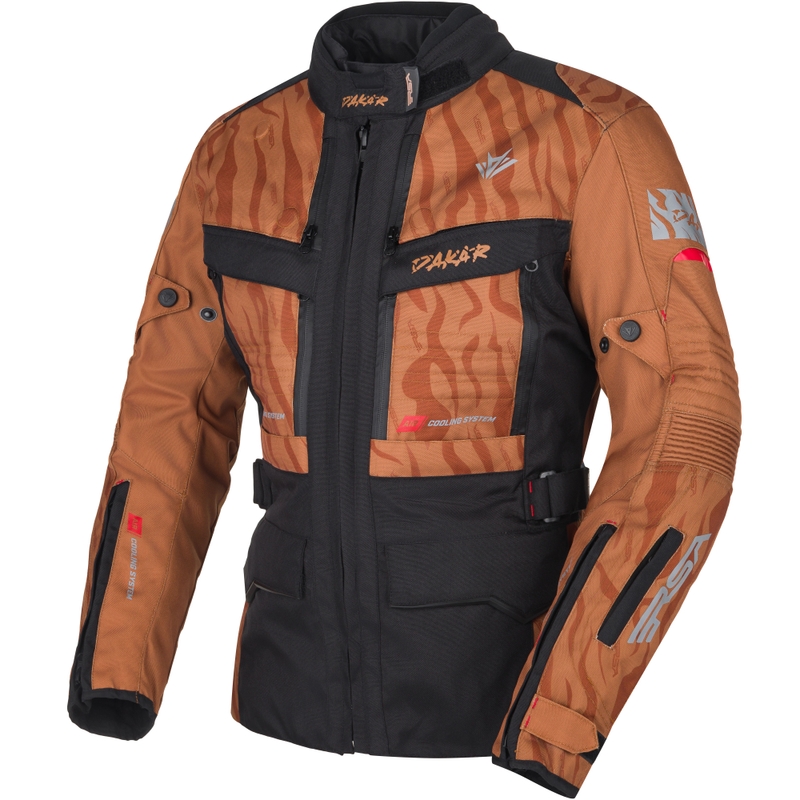Sieviešu RSA Dakar 2 motocikla jaka sand-black-red