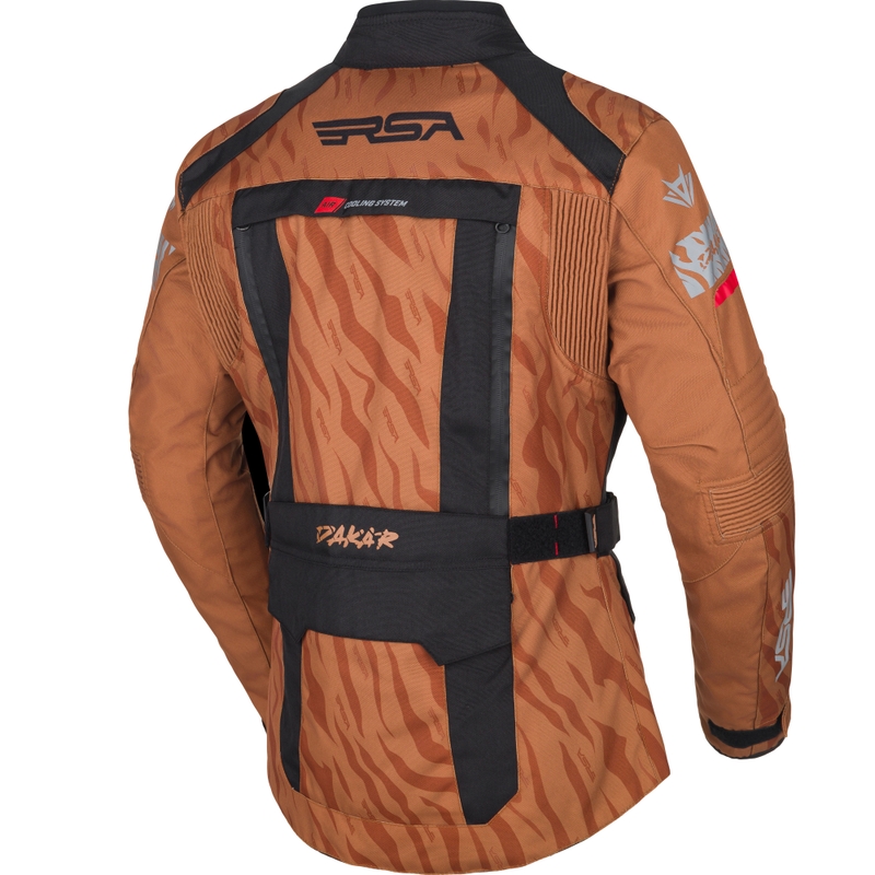 Sieviešu RSA Dakar 2 motocikla jaka sand-black-red