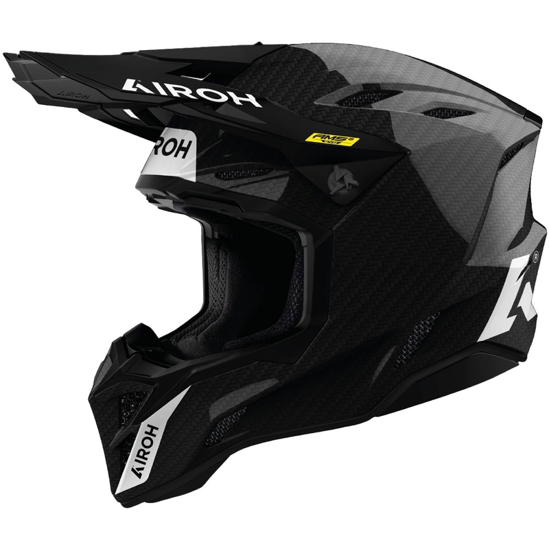 Motokrosa ķivere Airoh Factory FIM Carbon spīdīga