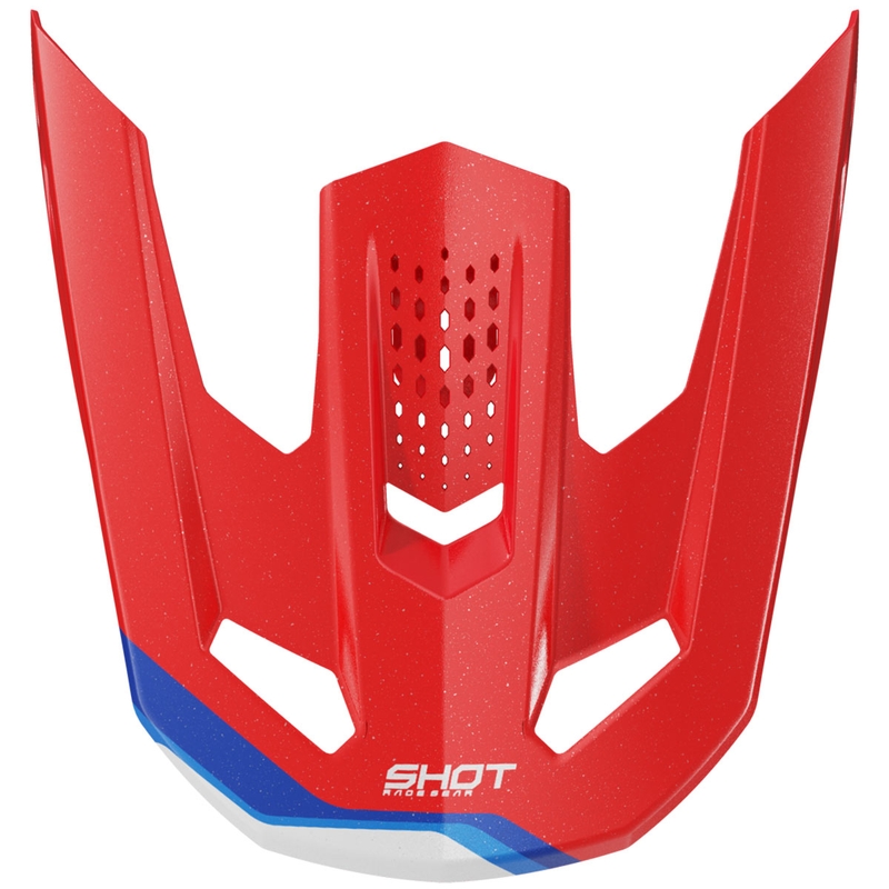 Ķiveres vizieris Shot Speed Atomic perlamutra sarkans