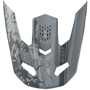 Ķiveres vizieris Shot Speed Battle matēti pelēks