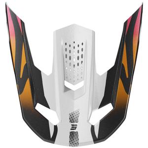 Ķiveres vizieris Shot Speed Wave pearl melns un balts