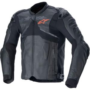 Alpinestars Atem 5 Black ādas motocikla jaka