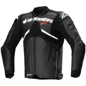 Alpinestars Atem 5 melnā un baltā ādas motocikla jaka