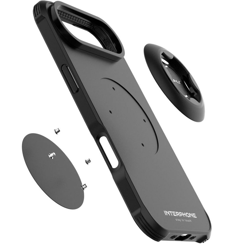 Telefonu futrālis Interphone QUIKLOX Tetraforce-Apple iPhone 17 Air melns