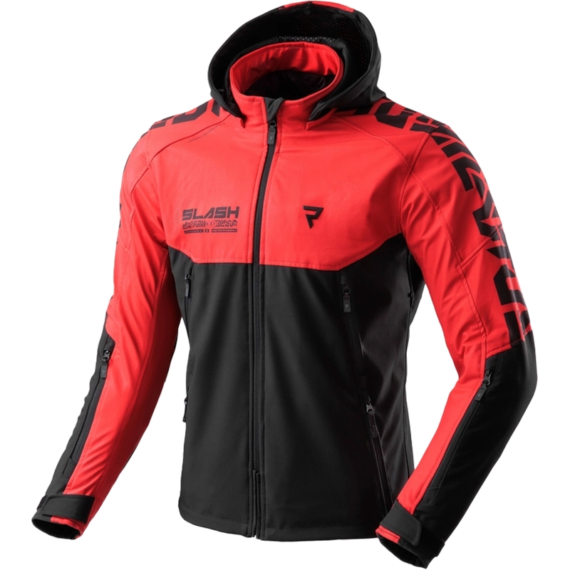 Rebelhorn Slash melni sarkana softshell motocikla jaka