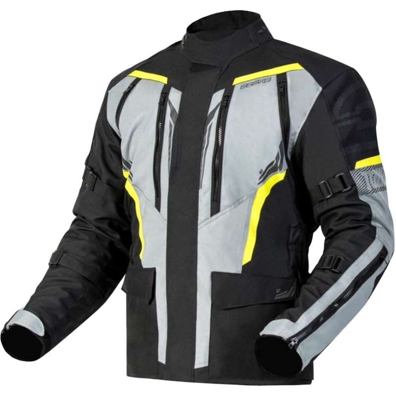 Motocikla jaka Ozone Tour III black-grey-fluo yellow