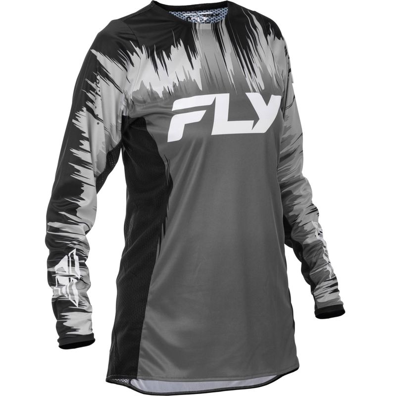 Sieviešu motokrosa krekliņš FLY Racing Lite black-grey-white