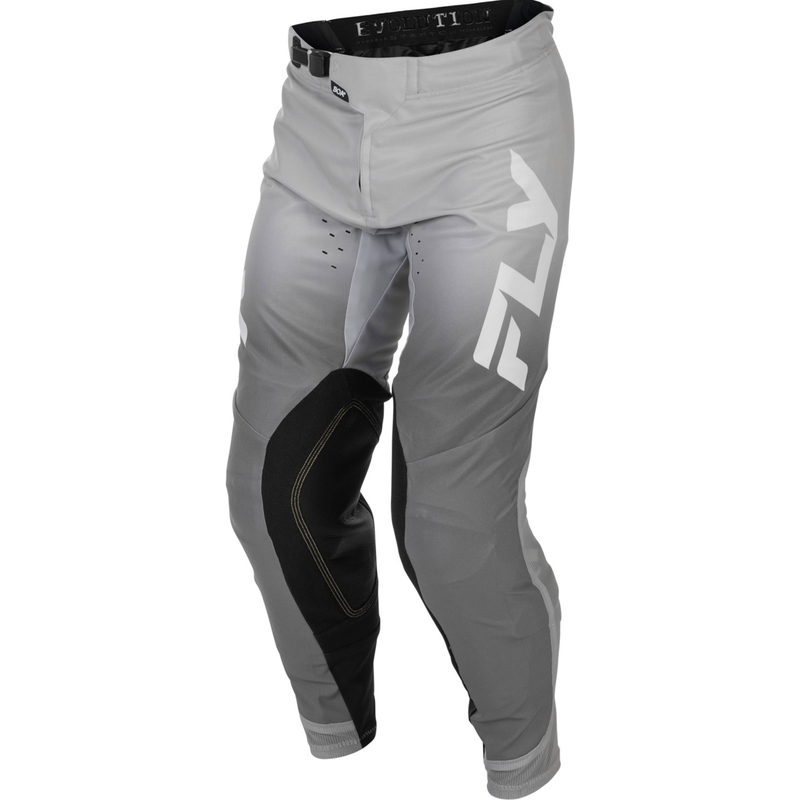 Motokrosa bikses FLY Racing Evolution baltas-pelēkas