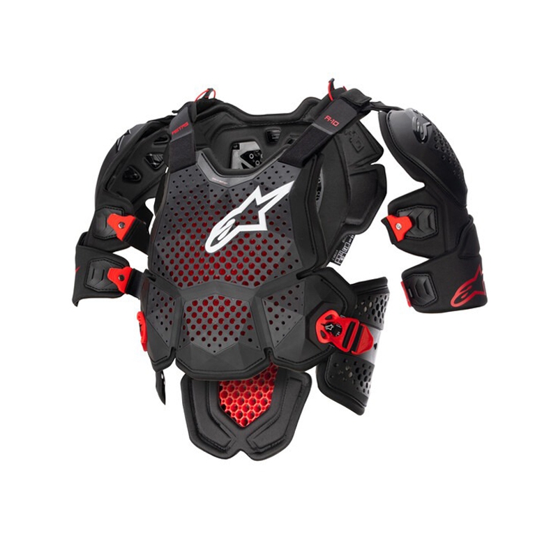 Alpinestars A-10 2 ķermeņa aizsargs melns-antracīta-sarkans