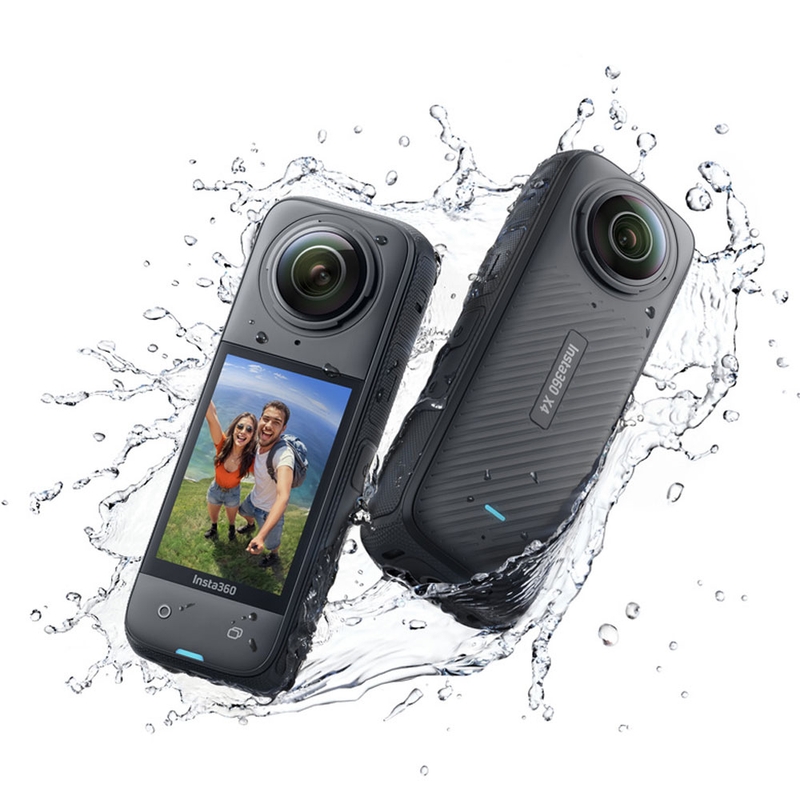 Insta360 X4 motociklu komplekta rīcības kamera melna