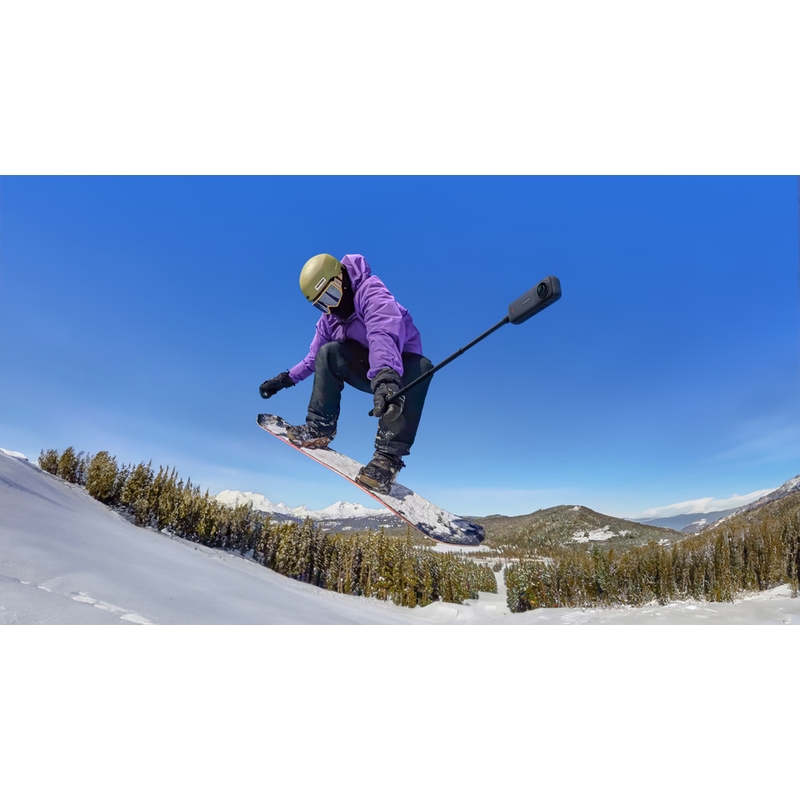 Insta360 X4 motociklu komplekta rīcības kamera melna
