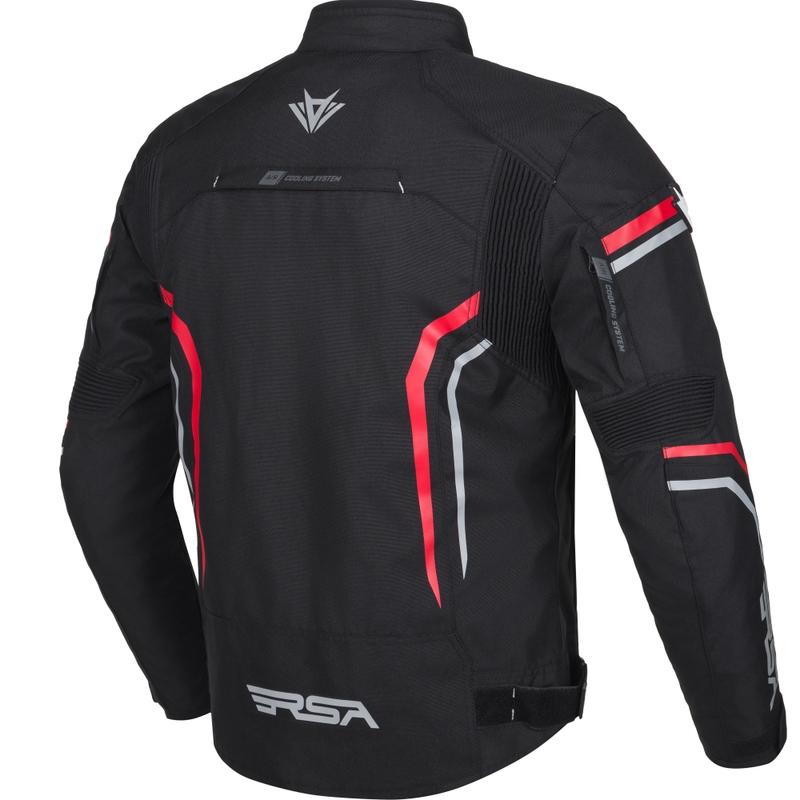 RSA Compact 2 motocikla jaka melna-pelēka-sarkana
