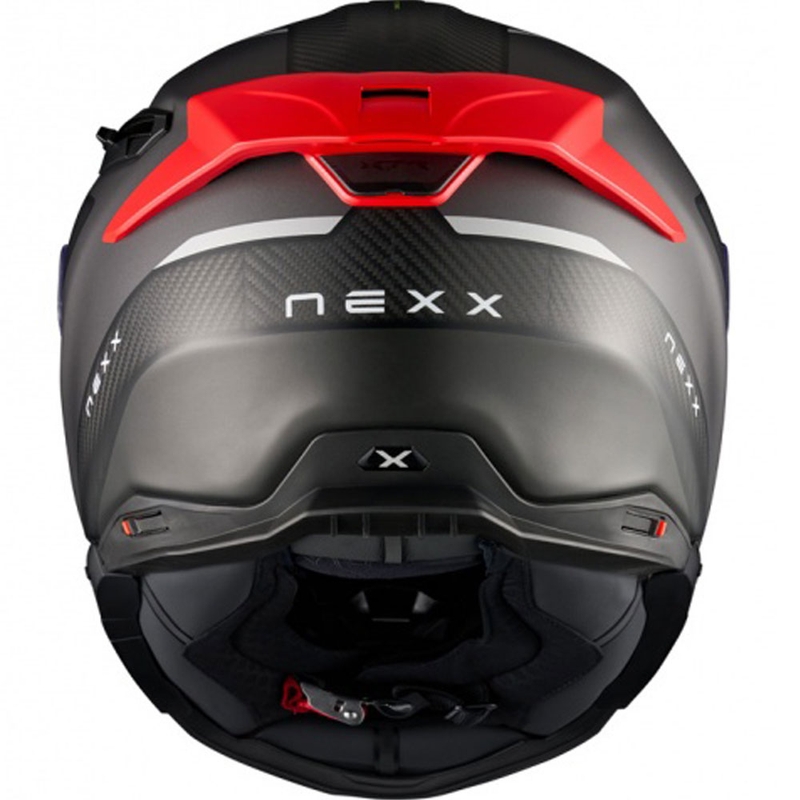 Nexx X.TR Rush integrālā motociklistu ķivere matēta melni sarkana